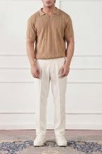 Striped Knit Polo Shirt (MKP-03)