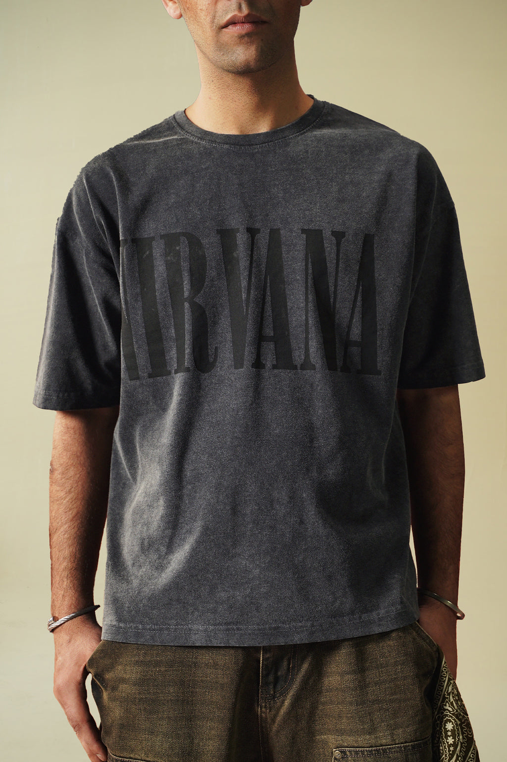 Nirvana Washed Oversized T-Shirt