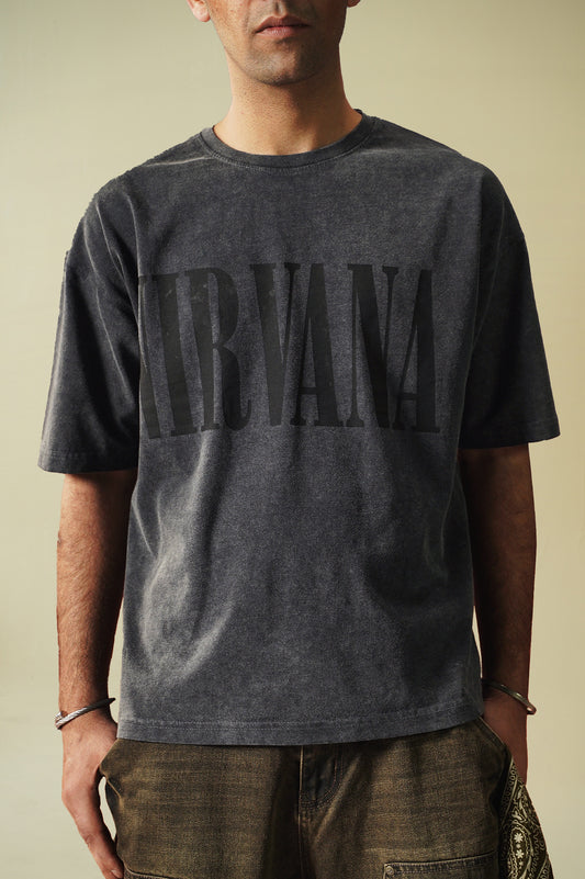 Nirvana Washed Oversized T-Shirt