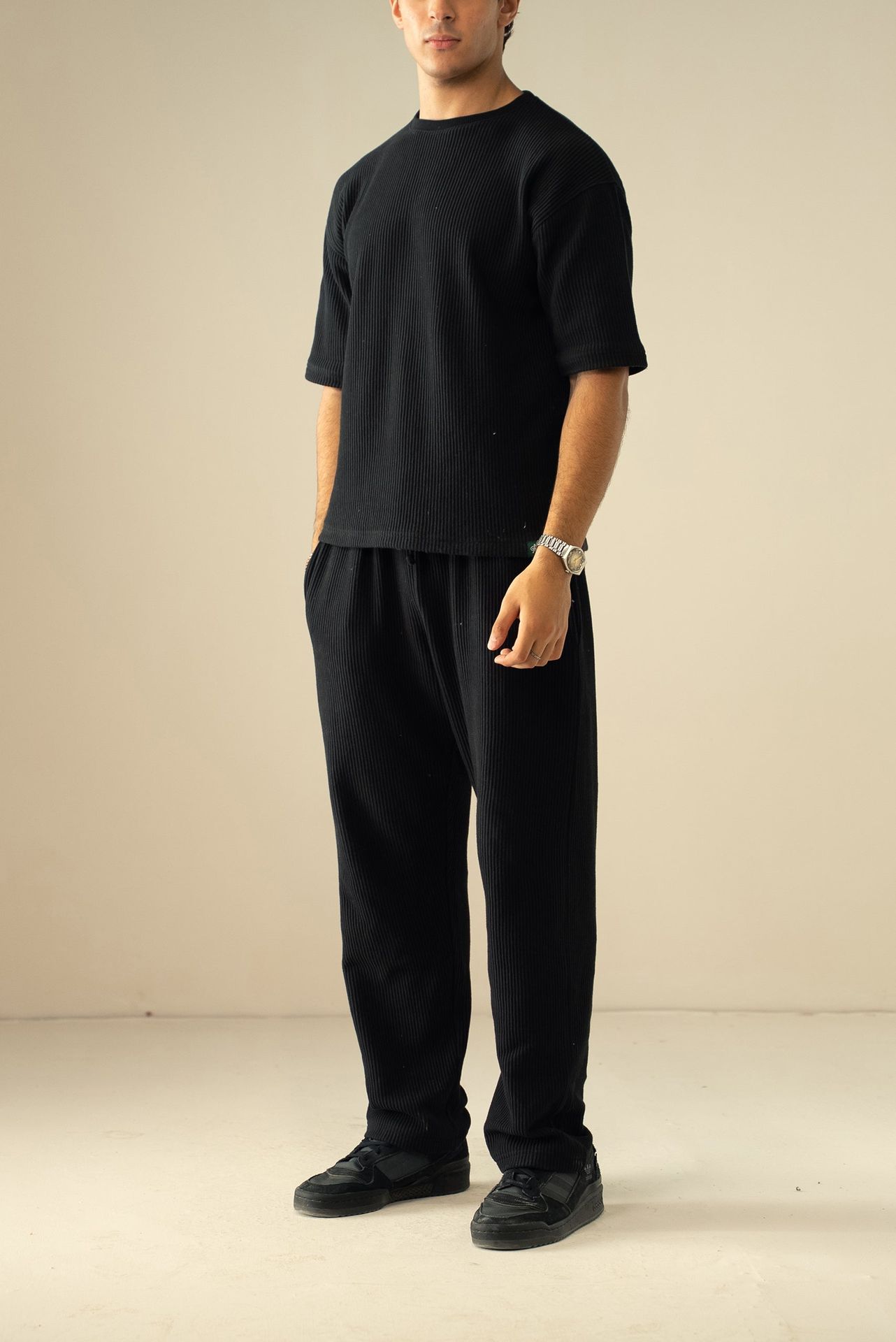 Ottoman Knit Textured T-Shirt (OST-01)