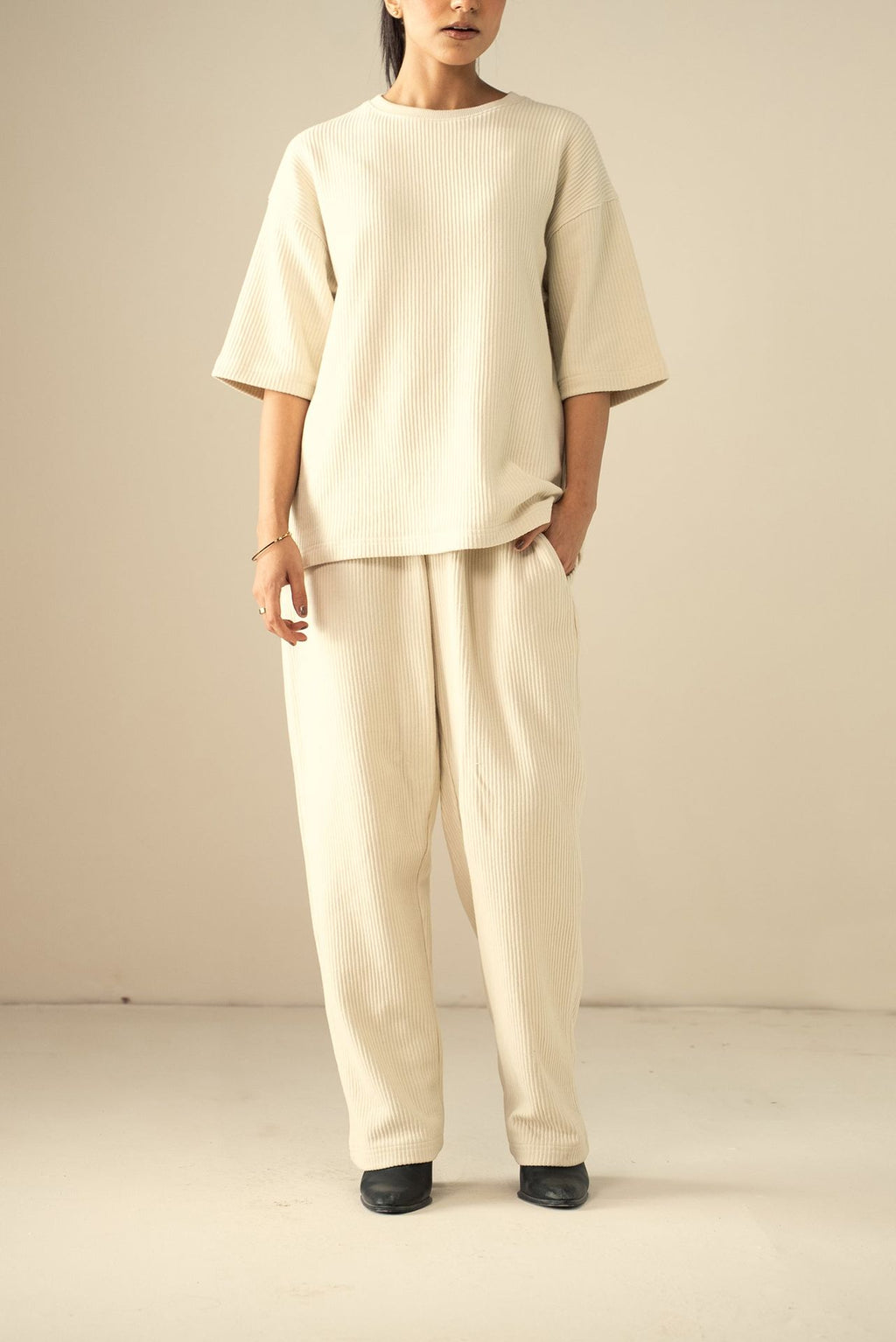 Ottoman Knit Textured T-Shirt (WTS-02)