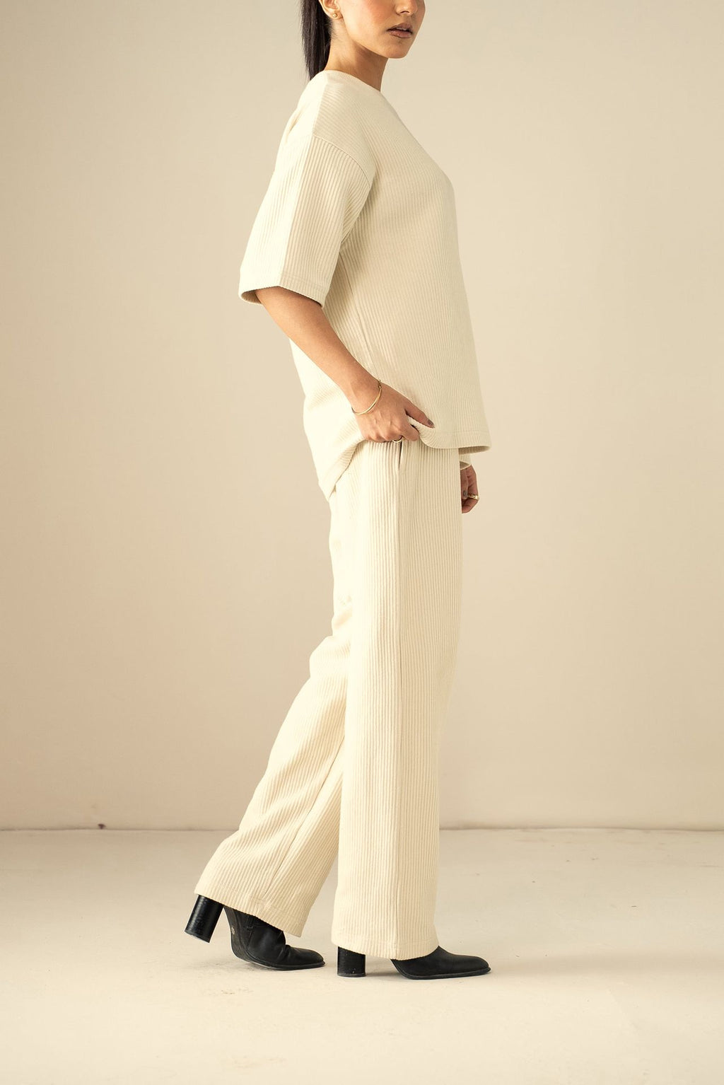Ottoman Knit Textured T-Shirt (WTS-02)