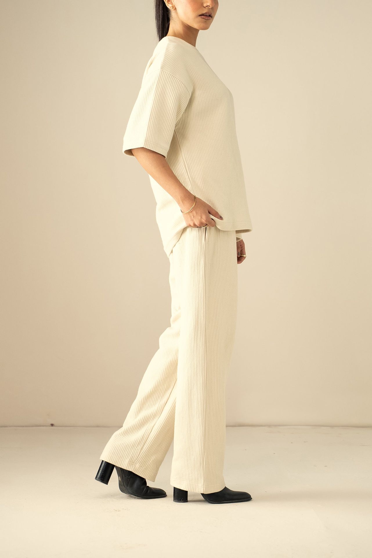 Ottoman Knit Textured T-Shirt (WTS-02)