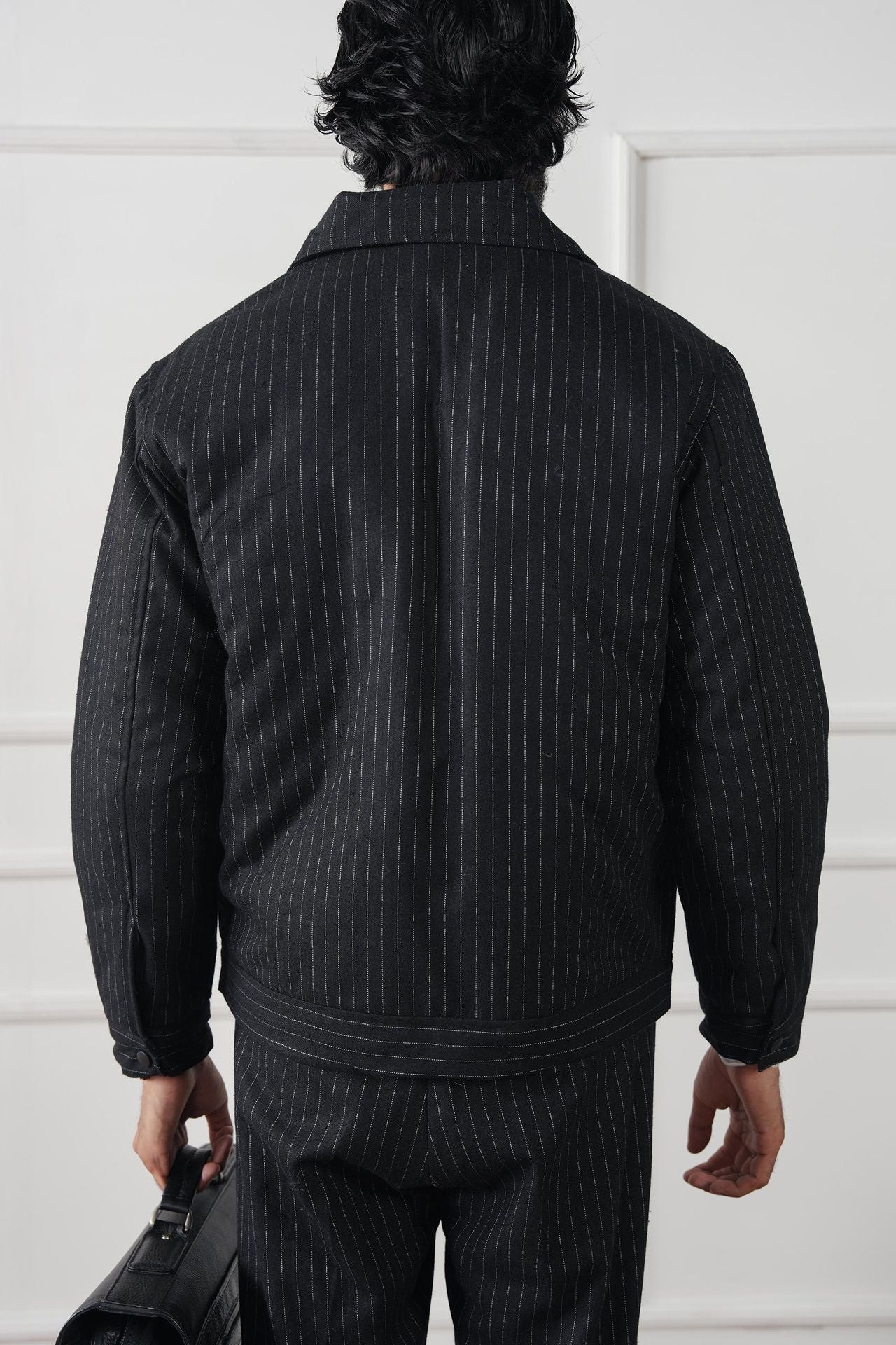 Pinstripe Wool Jacket (MWJ-07)