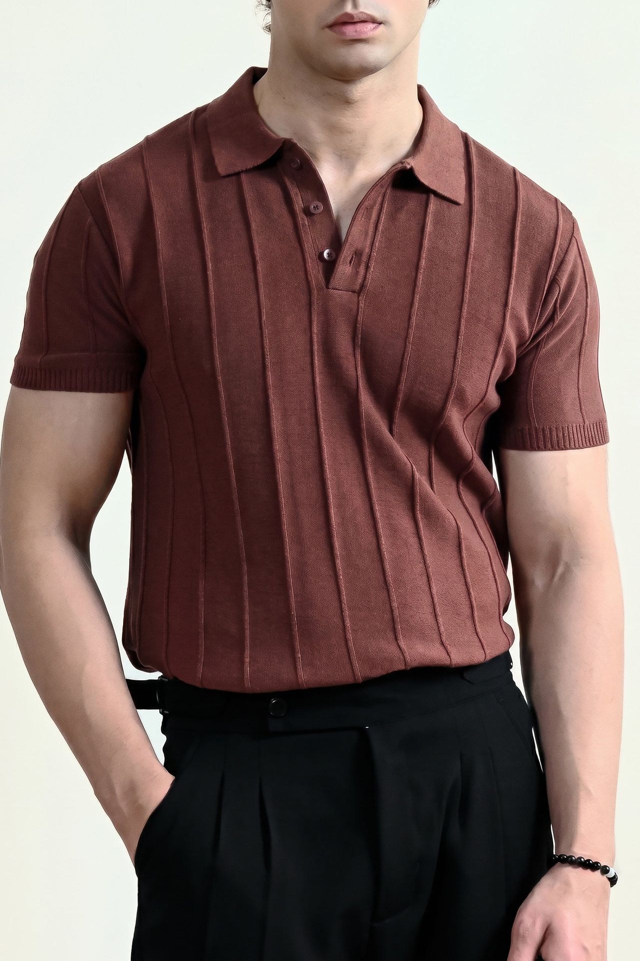 Pintex Knit Polo Shirt (MKP-03)