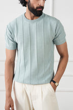 Striped Knit T-Shirt (MKT-01)