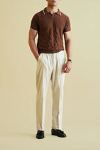 Textured Knitted Polo Shirt (KPS-10)