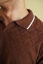 Textured Knitted Polo Shirt (KPS-10)