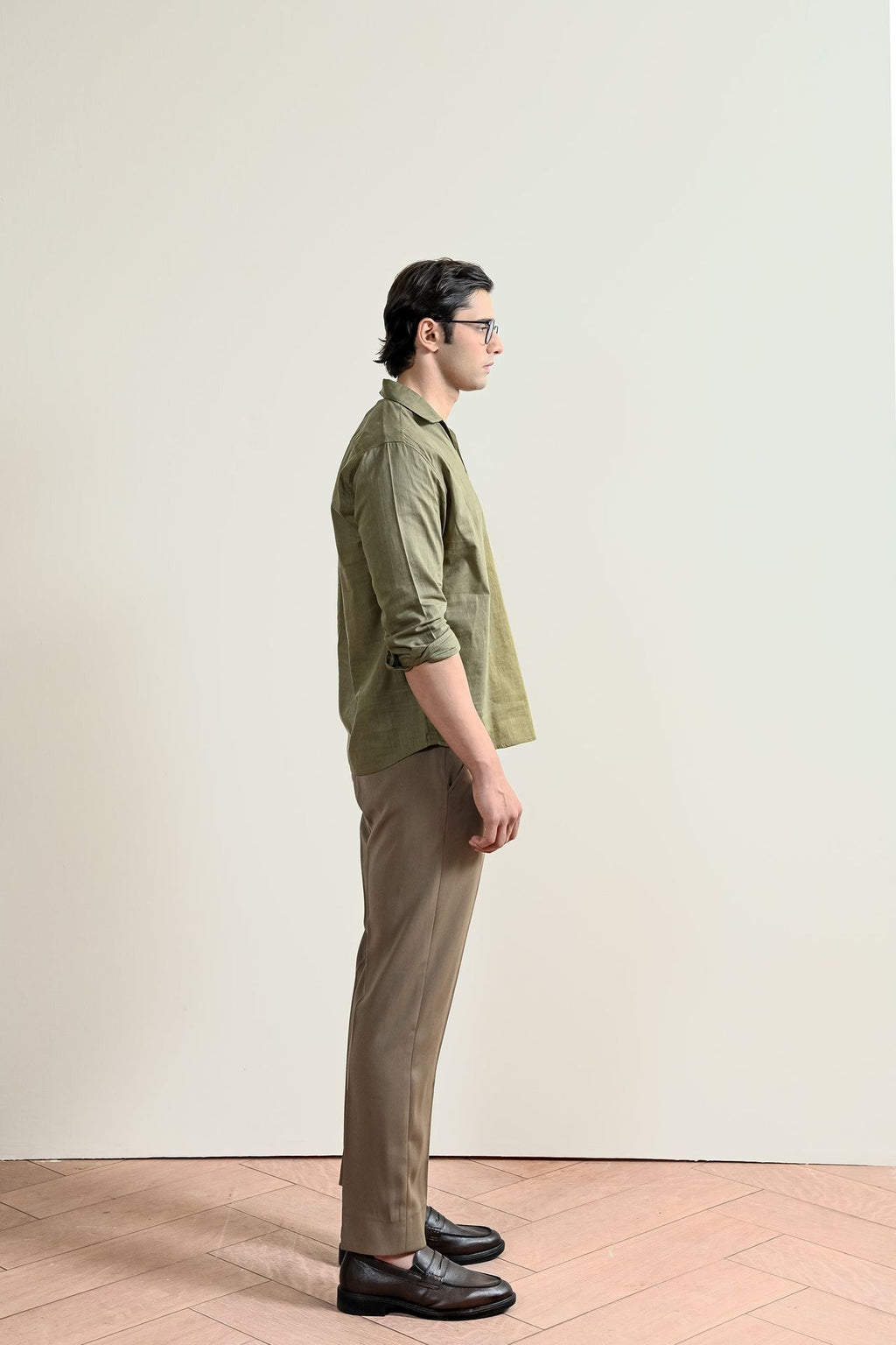 V-Neck Linen Shirt (MCS-13)