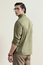 V-Neck Linen Shirt (MCS-13)