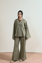 Verona Overlap Linen Shirt (WCS-02)