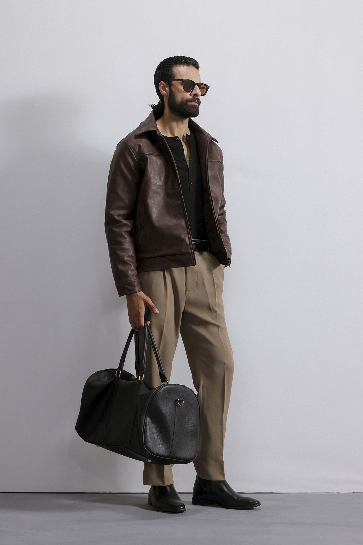 Washed Leather Jacket