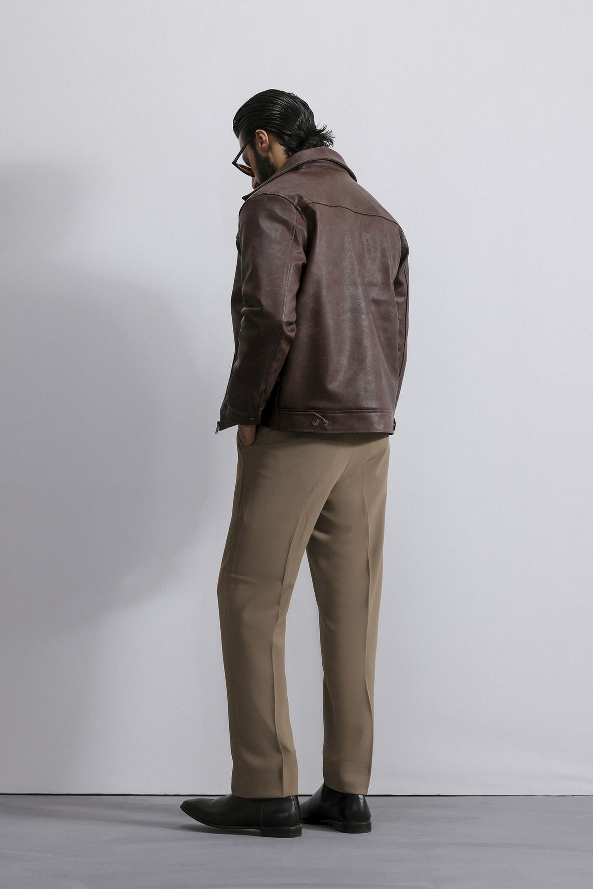 Washed Leather Jacket