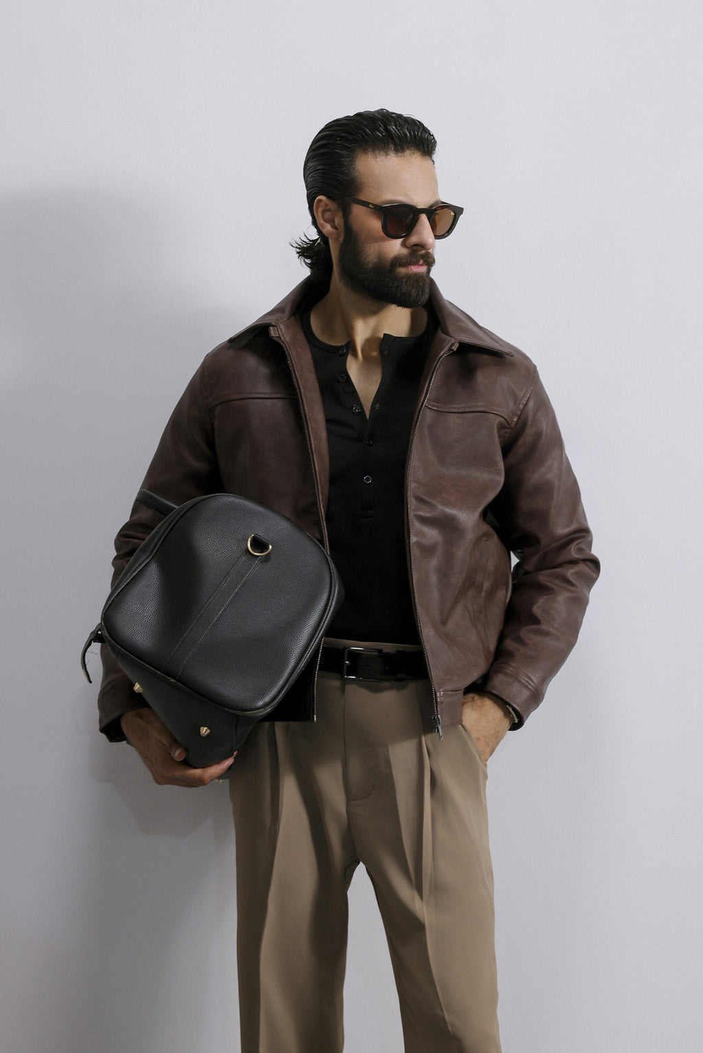 Washed Leather Jacket
