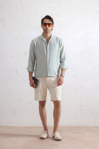 Tailored Linen Shorts