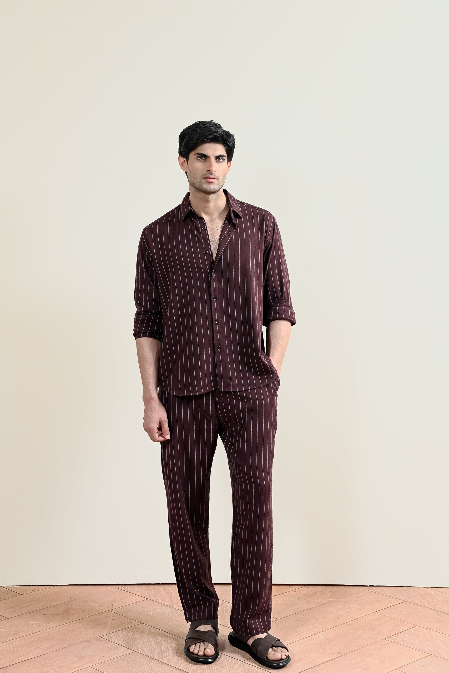 Pinstripe Linen Shirt (MCS-24)