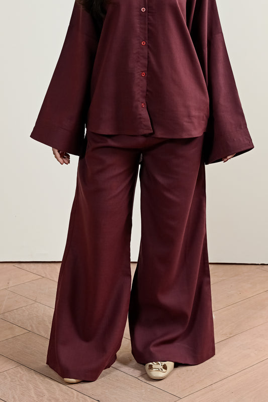 Wide Leg Linen Trouser (WRT-01)