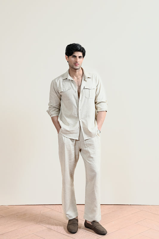 Heritage Double Pocket Linen Shirt (MCS-17)