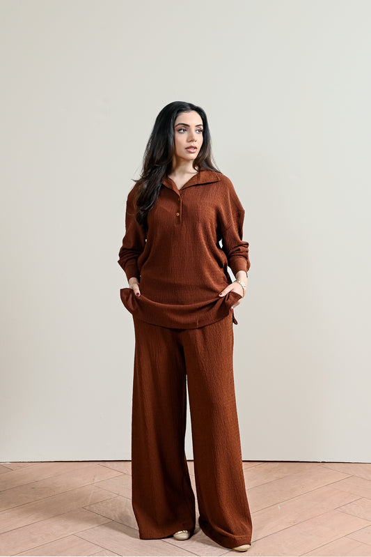 Textured Flared Trouser (WRT-07)