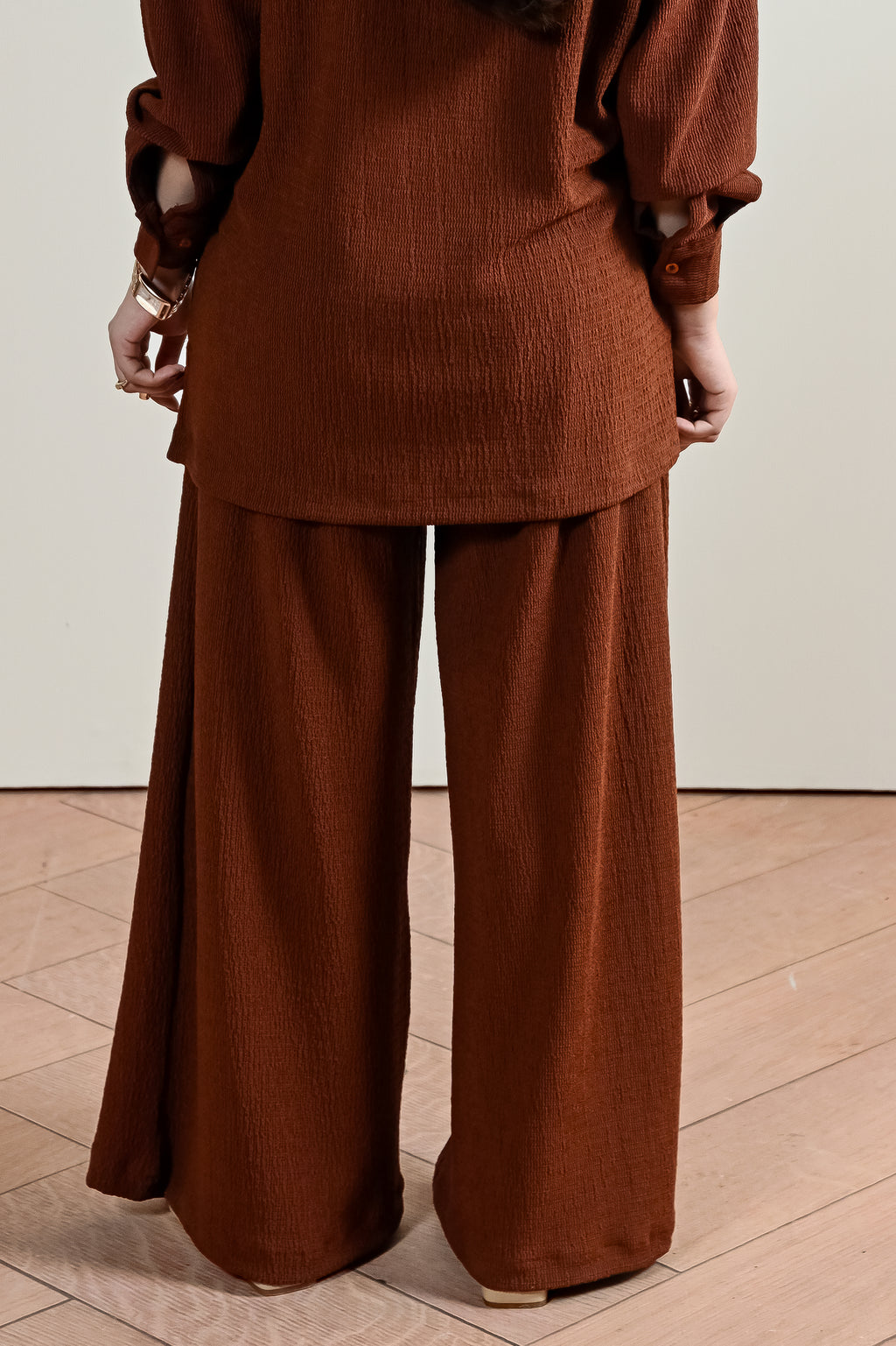 Textured Flared Trouser (WRT-07)