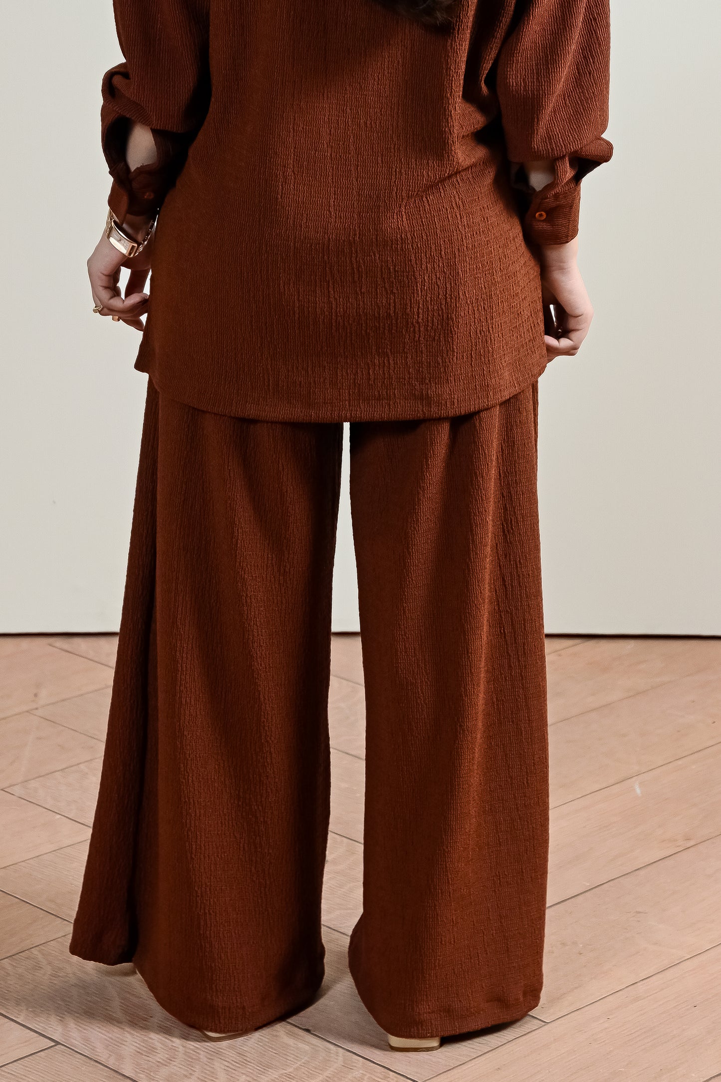 Textured Flared Trouser (WRT-07)