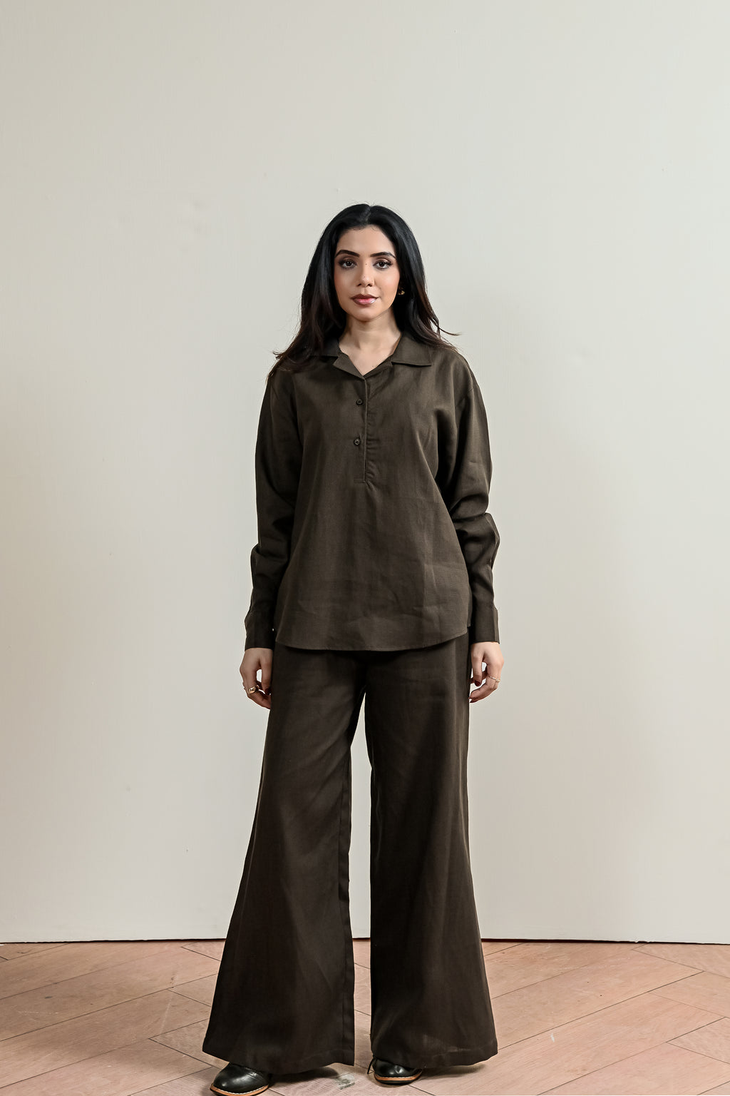 Flared Linen Trouser (WRT-05)
