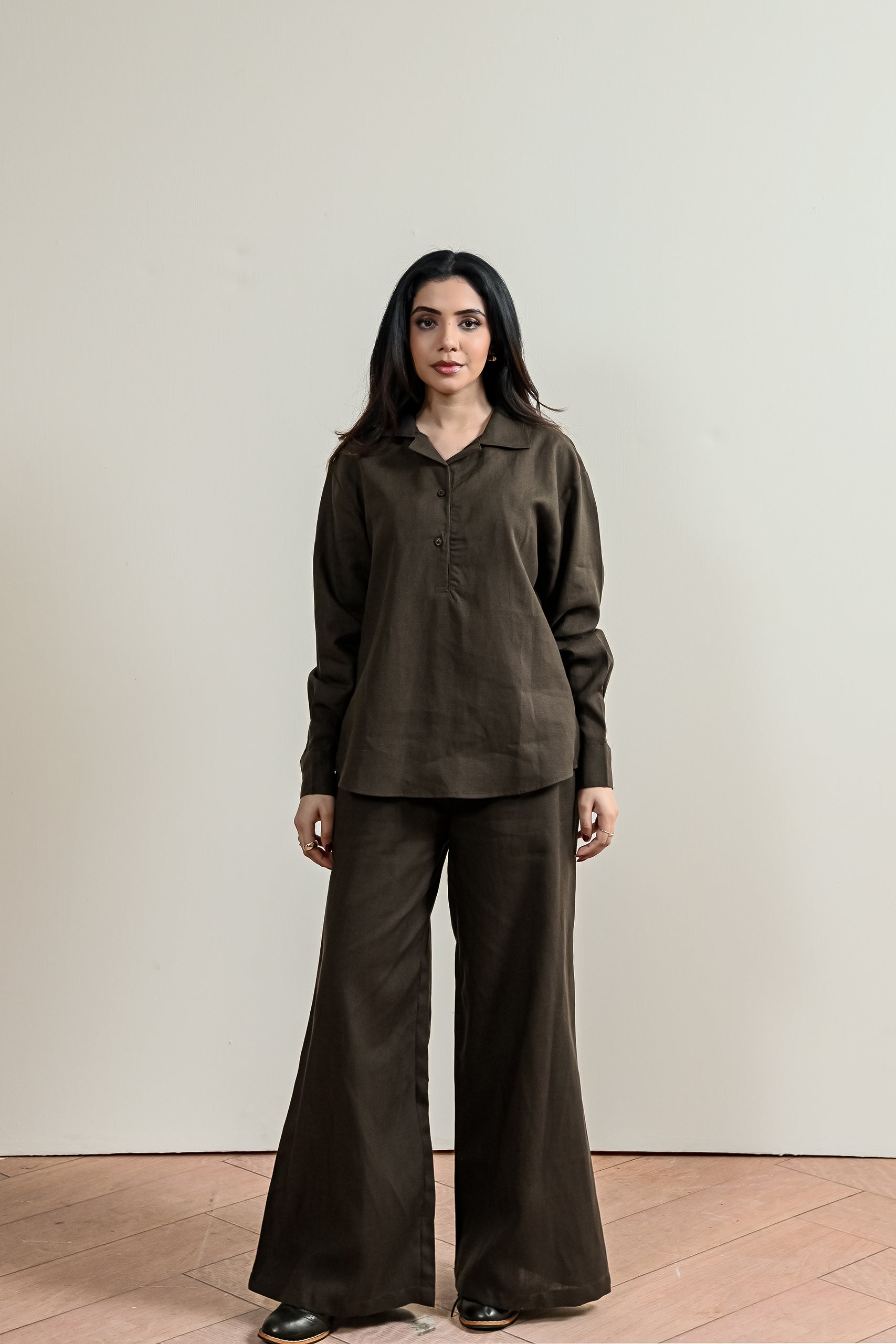 Flared Linen Trouser (WRT-05)