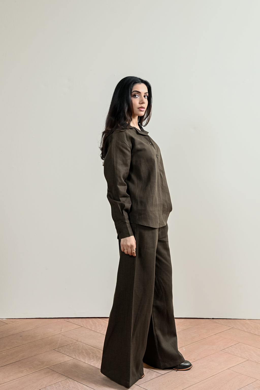 Flared Linen Trouser (WRT-05)