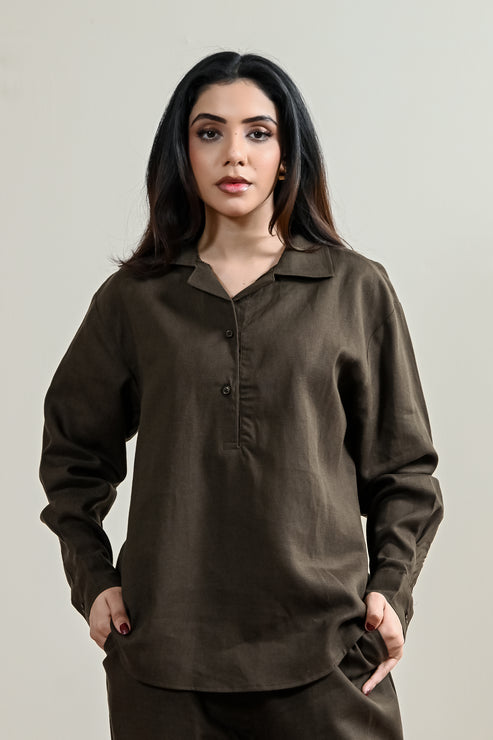 Olive green Top for Women