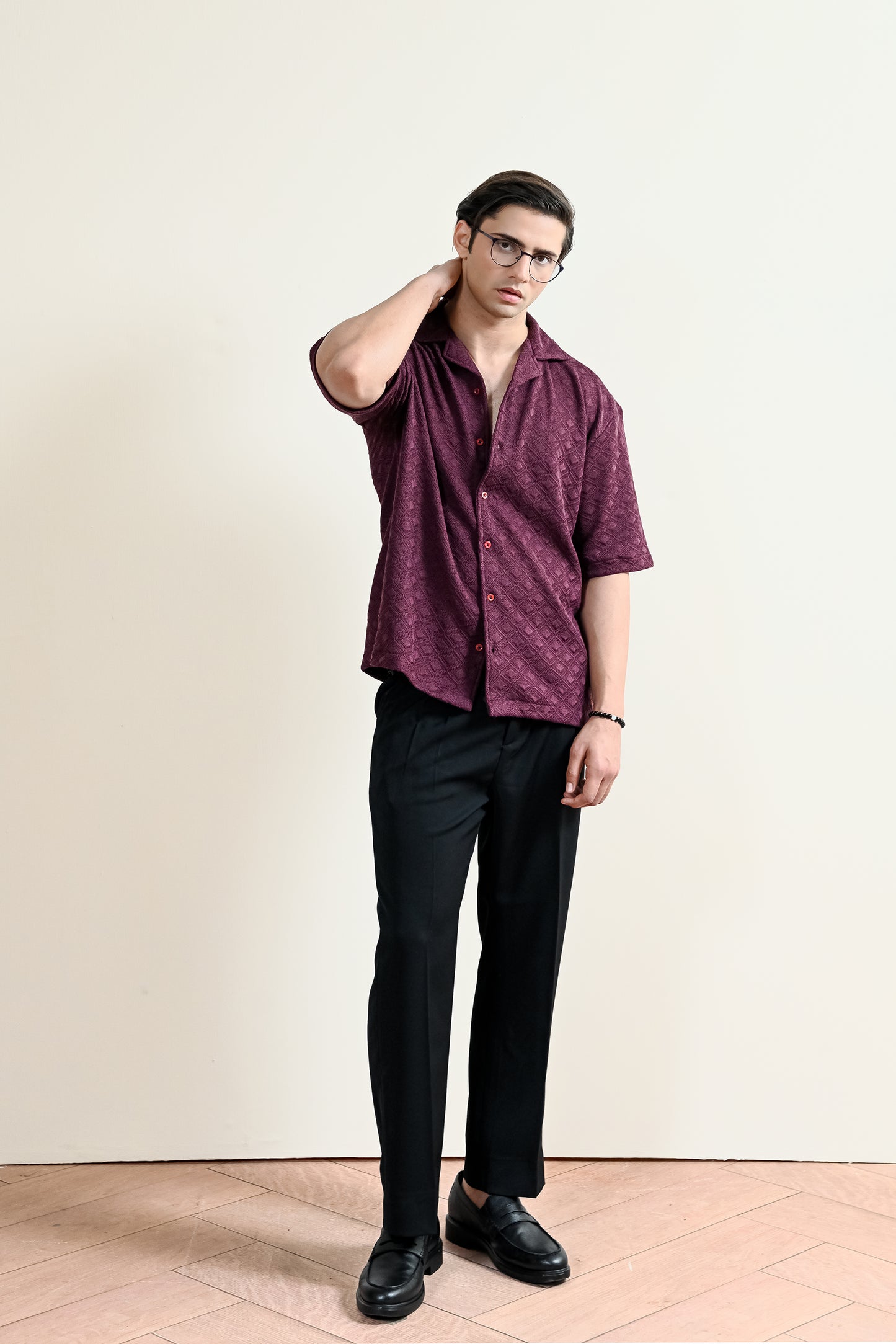 Jacquard Cuban Shirt (MCS-25)