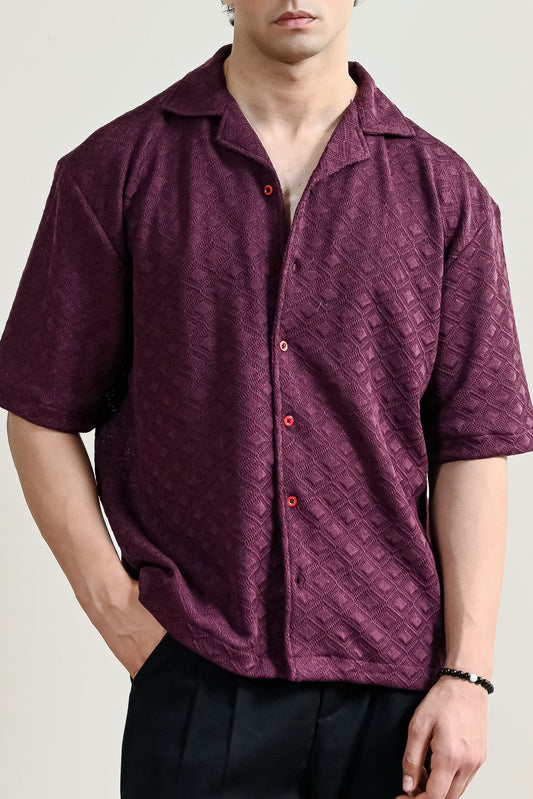 Jacquard Cuban Shirt (MCS-25)