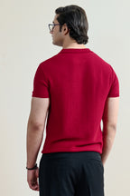 Refined Rib Knit Polo Shirt (MKP-06)