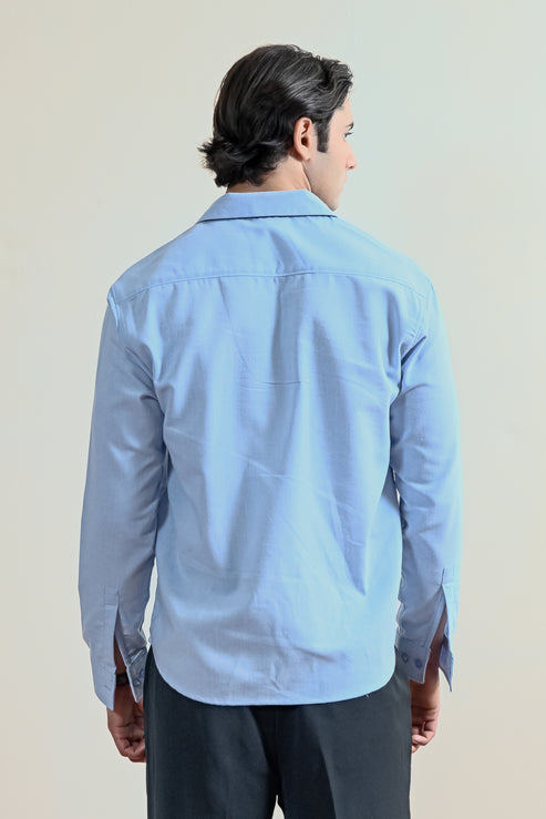 Ice blue Casual Shirt for Men