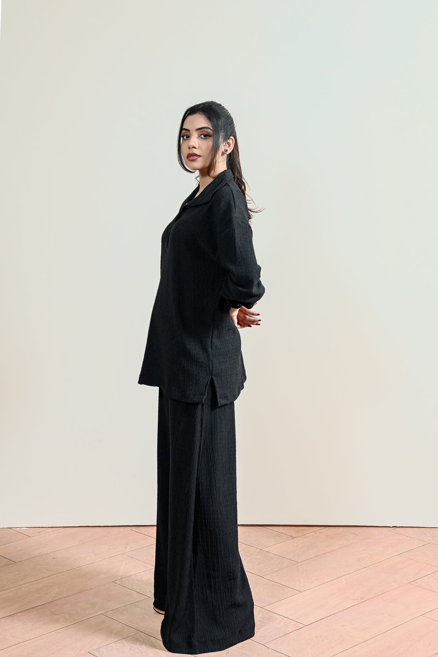 Textured Flared Trouser (WRT-05)