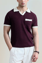 Waffle Knit Polo Shirt (MKP-14)