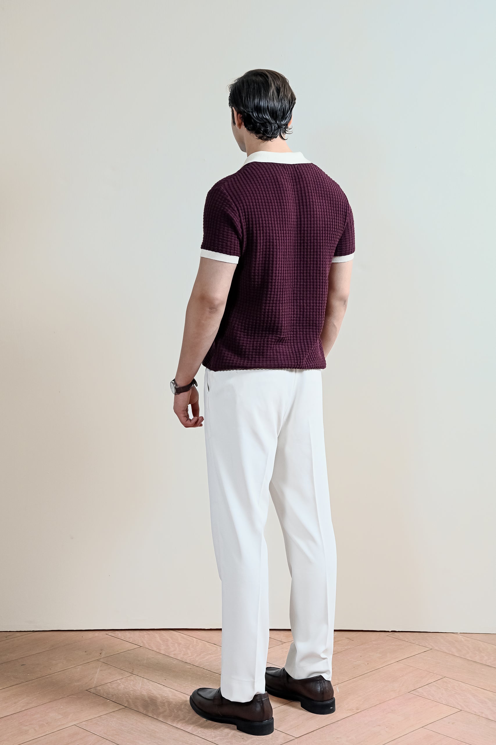 Waffle Knit Polo Shirt (MKP-14)
