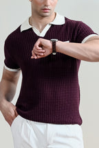 Waffle Knit Polo Shirt (MKP-14)
