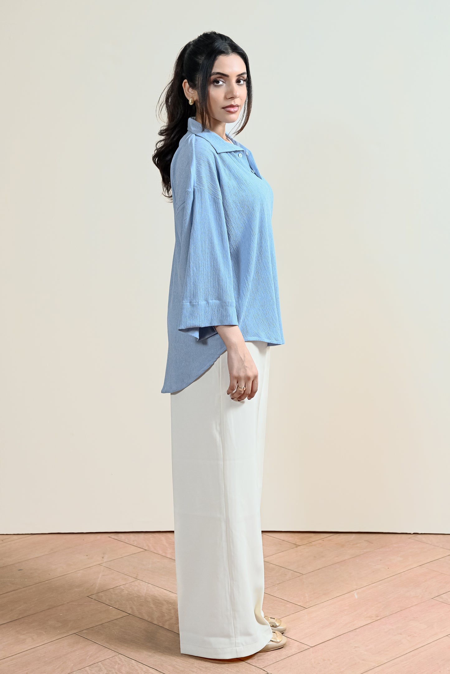 Elara Textured Knit Shirt (WCS-08)