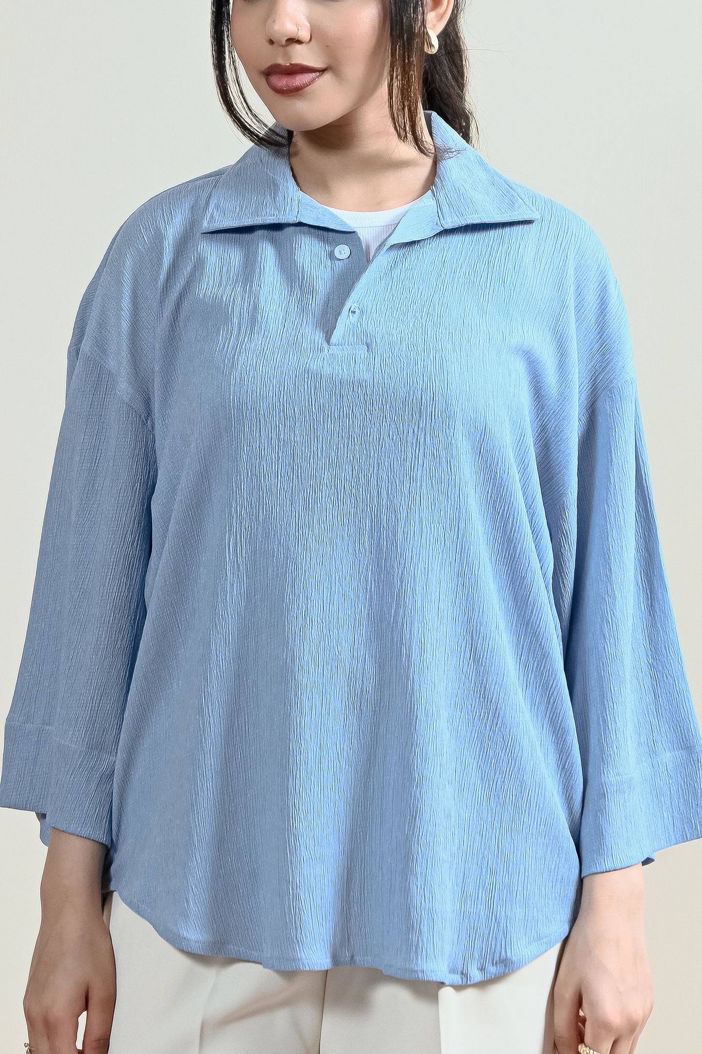 Elara Textured Knit Shirt (WCS-08)