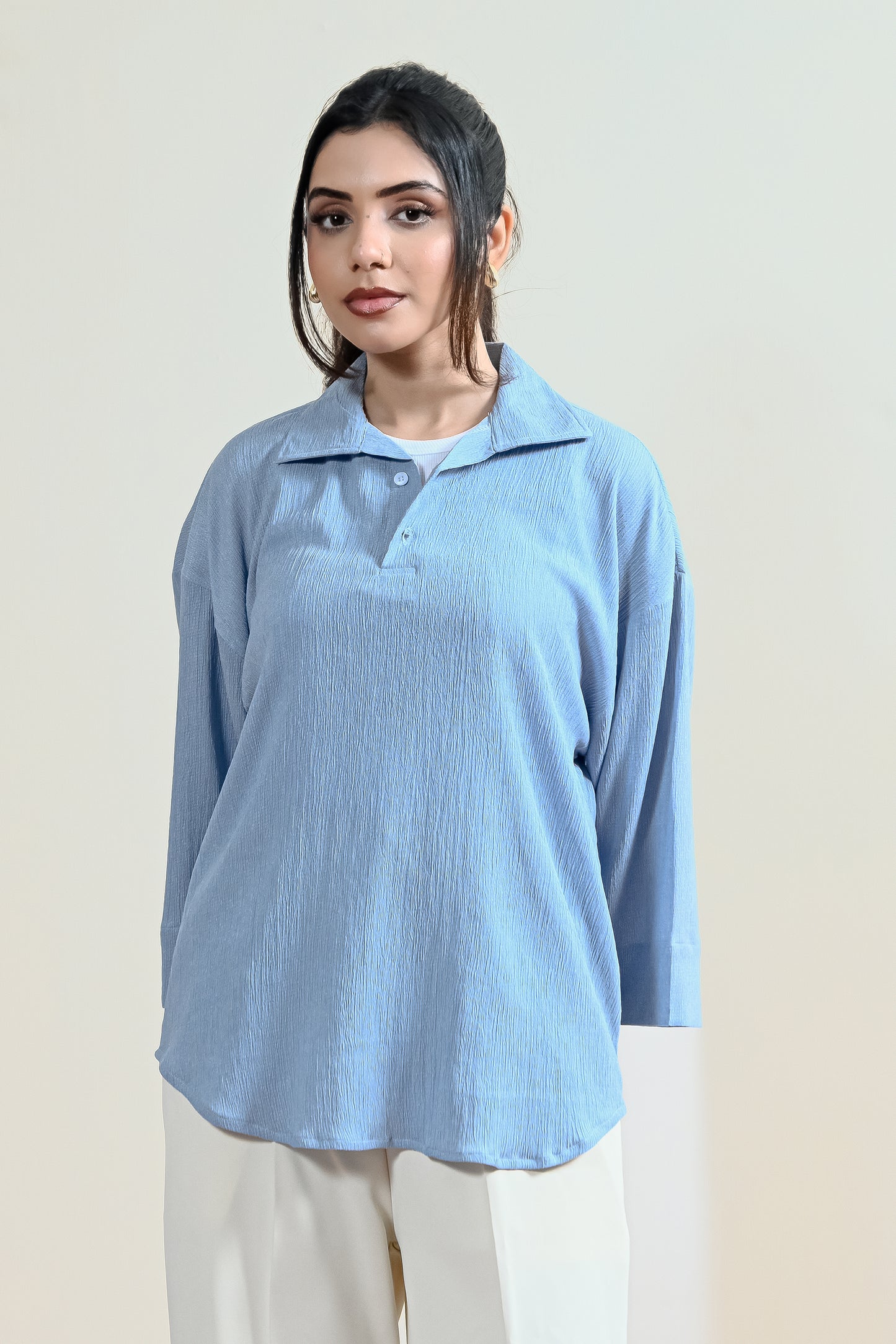 Elara Textured Knit Shirt (WCS-08)
