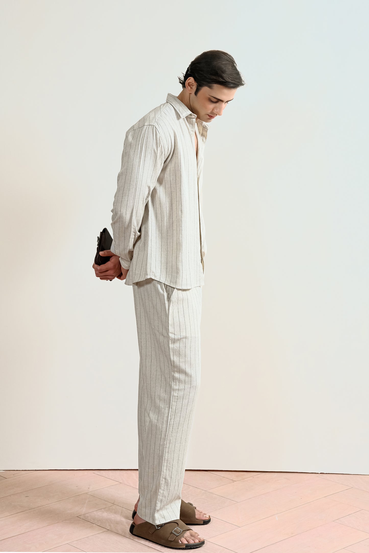 Pinstripe Linen Shirt (MCS-21)