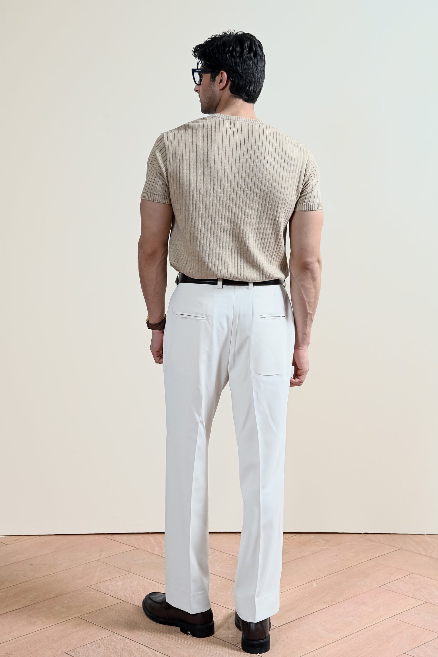 Drop Needle Knit Henley Shirt (MKH-16)
