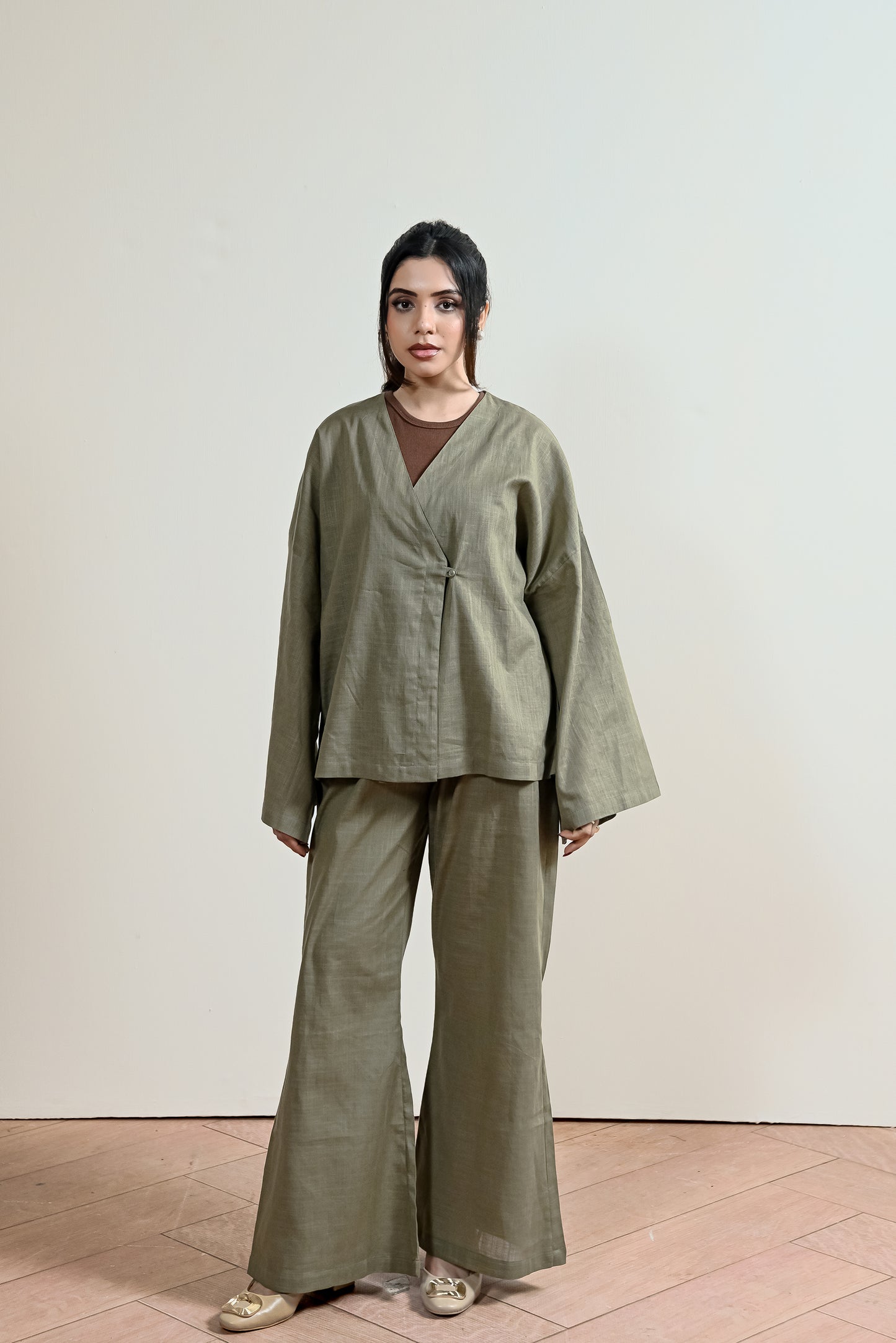 Flared Linen Trouser (WRT-02)