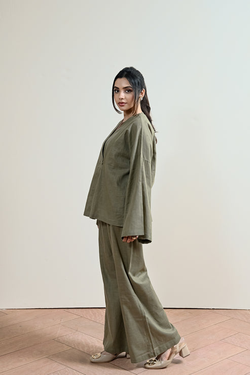 Olive green Top for Women