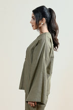 Verona Overlap Linen Shirt (WCS-02)