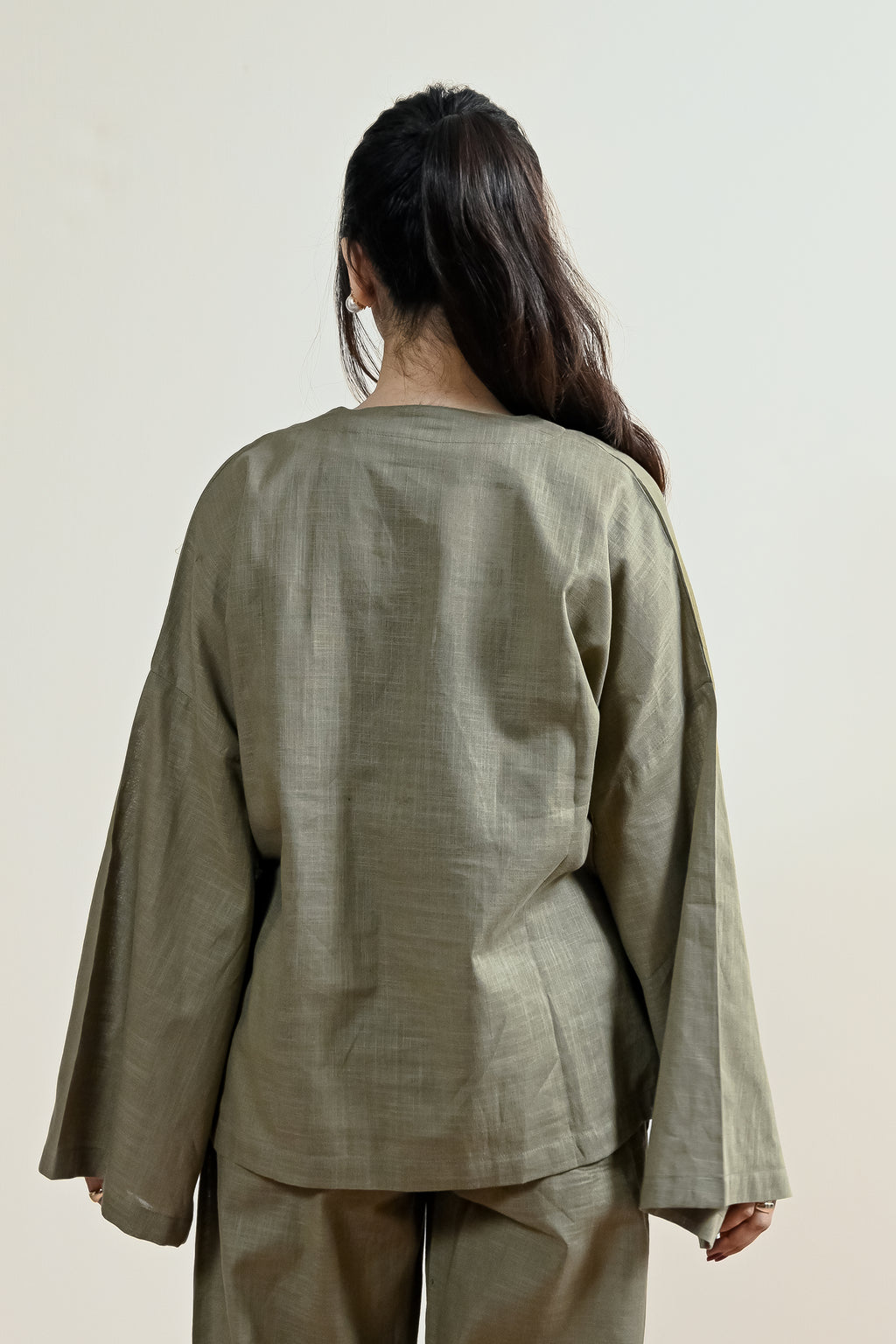 Verona Overlap Linen Shirt (WCS-02)
