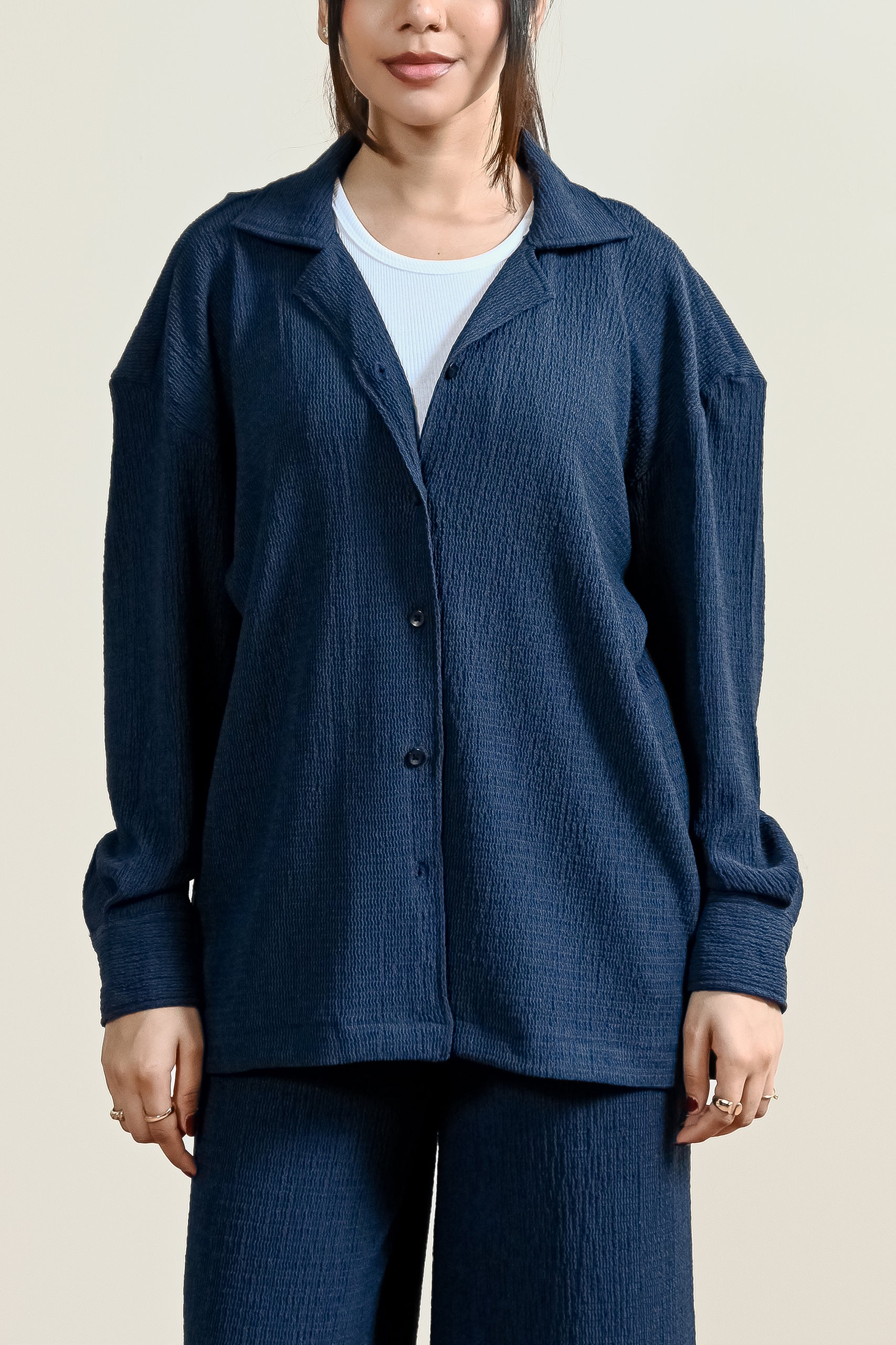 Relaxed Textured Cuban Shirt (WCS-03)