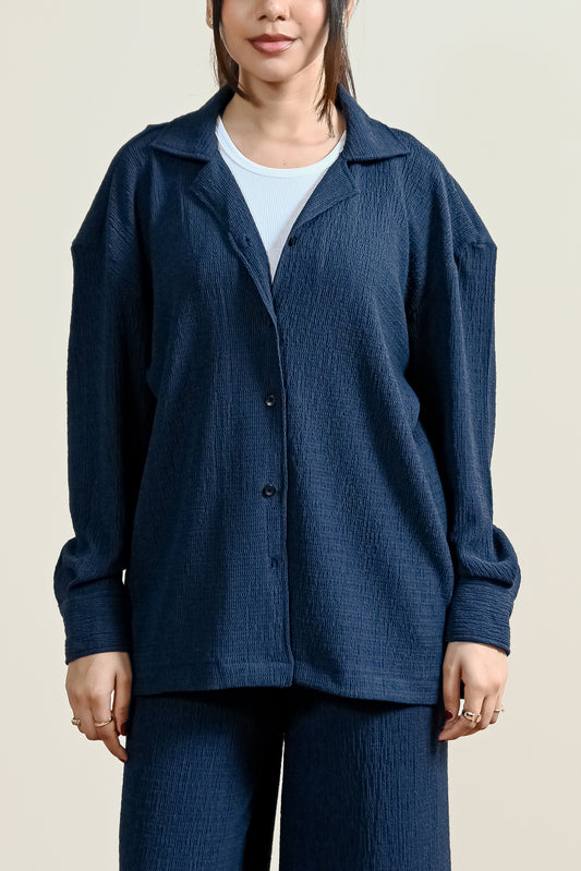 Relaxed Textured Cuban Shirt (WCS-03)