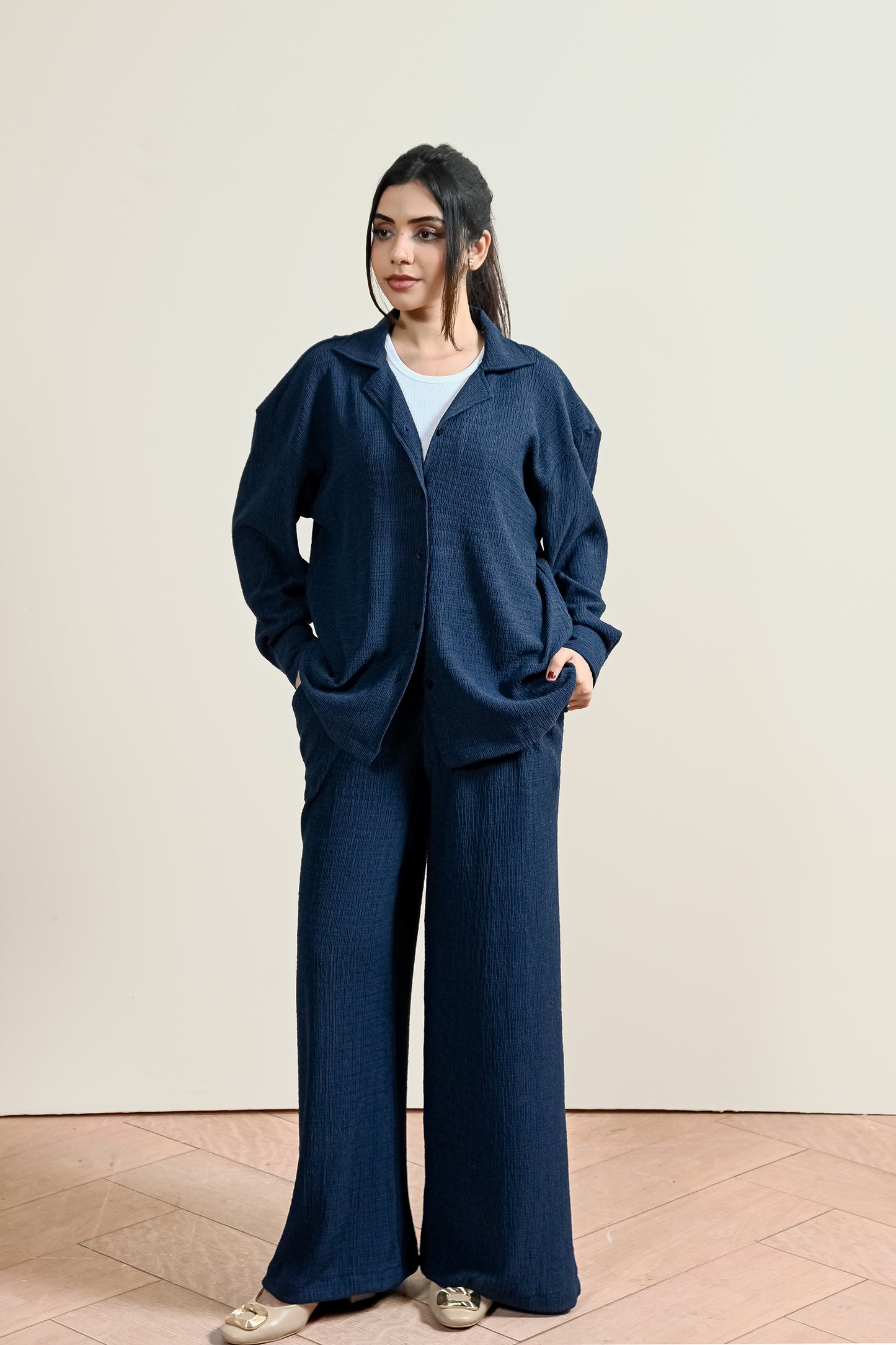 Relaxed Textured Cuban Shirt (WCS-03)