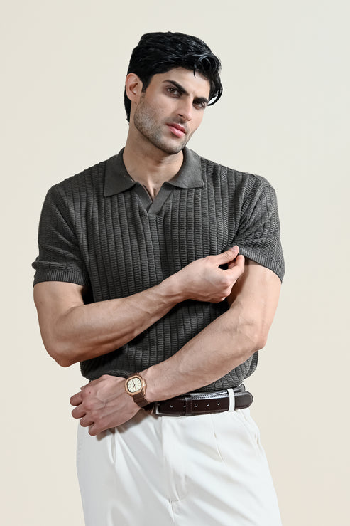 Slate grey Polo Shirt for Men